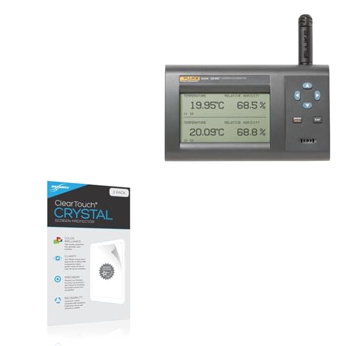 BoxWave Screen Protector Compatible with Fluke Calibration 1620A - ClearTouch Crystal (2-Pack), HD Film Skin - Shields from Scratches
