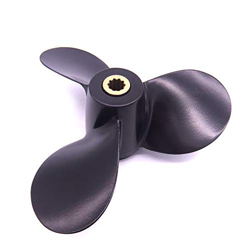 Bootsmotor 58111-98651-019 Propeller aus Aluminiumlegierung, 7 1/2x7 7,5x7 für Suzuki DF4 DT5 DT6 Außenbordmotor Cover