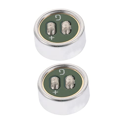 TOGEVAL 2pcs Omnidirectional Condenser Microphone Cores for Pc Mics High Fidelity Sound Pickup
