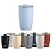 Produktbild FLSK CUP  Coffee to go-Becher aus Edelstahl  vakuumisoliert  Stilvoll unterwegs genießen mit Deinem CUP Sky  ohne BPA, rostfrei, dicht  350 ml
