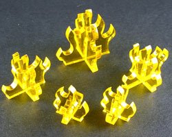 LITKO Game Accessories Flame Markers, Variety Set, Yellow - 5 Pack