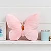 Ytterbium Cute Butterfly Shaped Plush Pillow, Soft Decorative Throw Pillow for Bedroom & Living Room, Cozy Home Decor Cushion (Light Pink) #3
