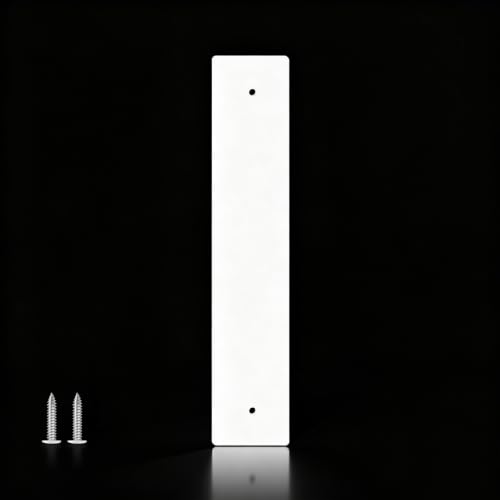 useNumber 6'' House Numbers for Outside, White Metal Address Numbers and Letters for Out Door Signs, Garden/Office/Home/Store Signage (I)