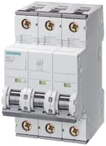 Siemens 5SY7 Miniaturüberlastschalter Typ C, Pol 3-polig 63A 400V ac, Abschaltve