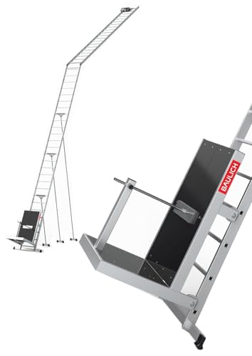 BAULICH - Schrägaufzug Elektrisch für Photovoltaikmodule - Leiterlift, Bauaufzug mit Transportplattform - Hubhöhe 12 m - Tragkraft bis 0,12 t - Maße 63 x 1250 cm - Aus leichtem Aluminium gefertigt BAULICH - Schrägaufzug Elektrisch für Photovoltaikmodule - Leiterlift, Bauaufzug mit Transportplattform - Hubhöhe 12 m - Tragkraft bis 0,12 t - Maße 63 x 1250 cm - Aus leichtem Aluminium gefertigt