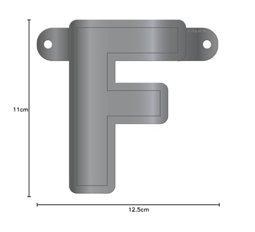 Folat 50054 Banner Letter F::Metallic Silver - Image 2