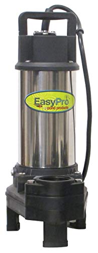 EasyPro TH750 Stainless Steel Waterfall and Stream Pump - Energy Efficient, Long Lasting Pump with 2 Year Warranty - 6000 GPH - 115 Volts - 20 Power Cord