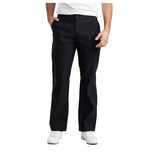 UNIONBAY mens Rainier Lightweight Comfort Travel Tech Chino Hiking Pants, Black, 38W x 32L US