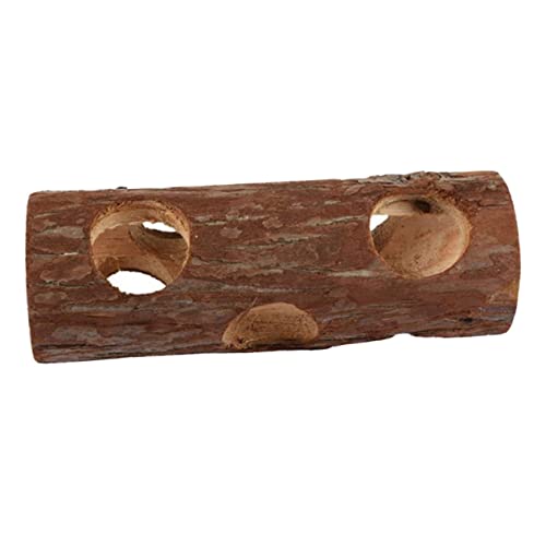 DOITOOL Wooden Guinea Pig Tunnels Hamster Hideout Wooden Rat Toy Small Animal Cage Accessories