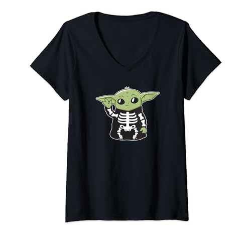 T-shirt Star Wars Grogu squelette pour vos soirées Halloween et cinéma