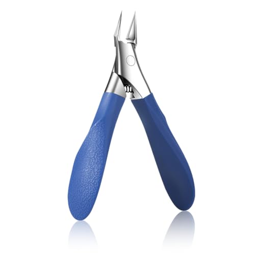 Cortauñas de Profesional, Cortauñas para Dedos de Los Pies para Dedos Gruesos o Resistentes, Cortauñas Afiladas para uñas Gruesa Encarnada, con Agarre Suave, Azul