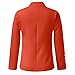 Business Blazers Women Casual Fall Open Front Long Sleeve Work Office Suit Dressy Lightweight Jackets Outfits Linen Spring Holiday Resort Wear 2025 Corporate Classy Labor Professional Clothes Orange