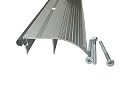 CBW KC Hardware 3-5/16 in. X 1 in. High Profile Aluminum and Vinyl Outswing Door Threshold Strip for Exterior Doors and Doorways - 36 Inch, Silver, Mill Finish, KCSTHS364872