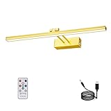 RAIFOOLLY Wireless Picture Light,5000mAh Rechargeabl Picture Lights for Paintings,Remote Control 16"