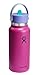 Hydro Flask Water Bottle - Insulated Stainless Steel - Wide Mouth Flex Straw Lid, Non Spill, Leakproof and Refillable in 32 Oz Holiday Punch