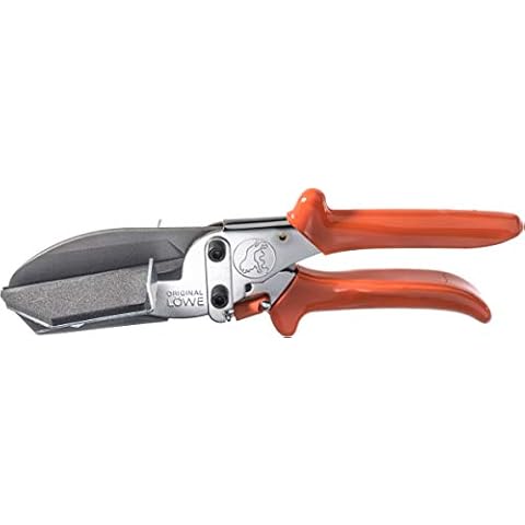 Original LÖWE 3.606/HÜ Professional Cable Duct Shears with Lever Transmission and 90 Degree Stops for Professional use - for Precise Cutting on Plastic Strips, Cable ducts, PVC Cables Cover