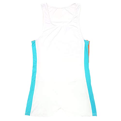 Spnsstcr Men Bodysuit Sports Gym Athletic Supporters Undershirts Boxers Wrestling Singlets Jumpsuits Leotard (White, Large) #TOP3