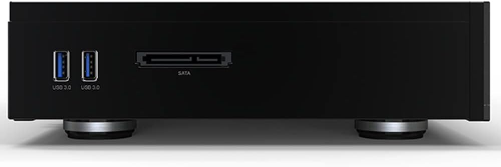 lateral view of Zidoo Z1000Pro showing USB and SATA ports