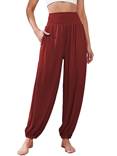 Famulily Sommer Harem Hosen für Frauen Volle Länge Stretch Casual Hosen Lange...