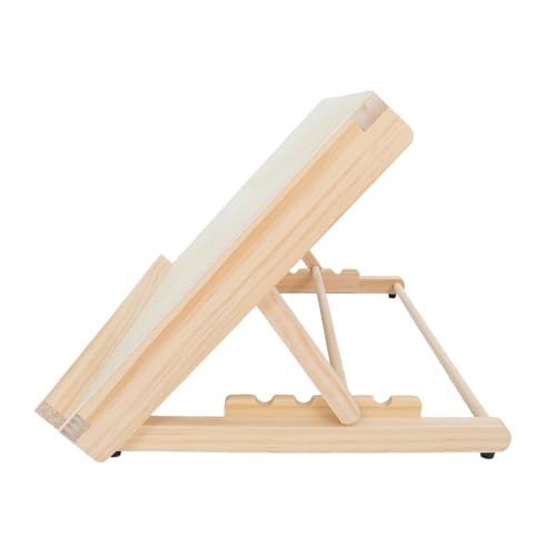 Healeved Adjustable Wood Art Drawing Board Portable Tabletop Easel with Height Settings Desktop Stand for Design Drafting Architecture and Artistic Display