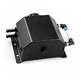 Quadratischer, atmungsaktiver Öltopf mit 1 l Fassungsvermögen, Aluminium-Recycling, passend for die meisten Autozubehörteile, Autoteile(Black)
