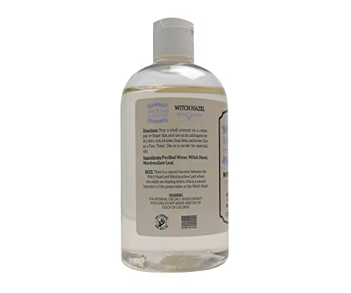 Oak & Sage Facial Toner Witch Hazel Unscented - 12Oz Astringent, 100% Pure, No Alcohol, No Additives - Perfect For Essential Oil Needs #TOP1