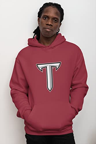 CreateMyTee Troy University Power T Unisex Hooded Sweatshirt - Troy Trojans Apparel2