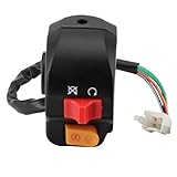 WOOSTAR 7/8' 22mm 4 Pin Handlebar Right Start Switch Assembly Replacement for Taotao...