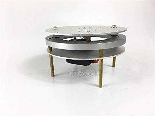 Lilianos 2 dof Rotation Base, Bracket Chassis,Aluminum Alloy Bracket/Plate,All Metal Rotating Chassis,for D1Y Robot Arm,Tank car - (Color: Black with HM-MS07)