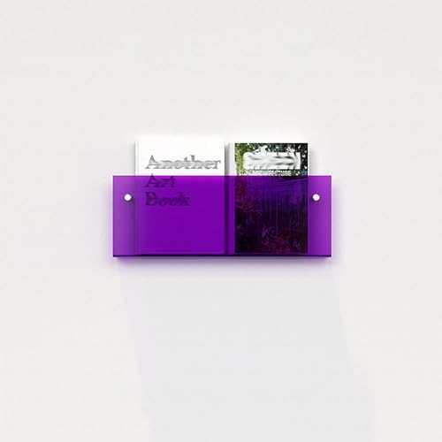 Acrylic Wall Mount Magazine Holder, Kids Room & Office Book Rack, Living Room Brochure Display Stand, Vinyl Record Organizer, Stylish Storage Solution