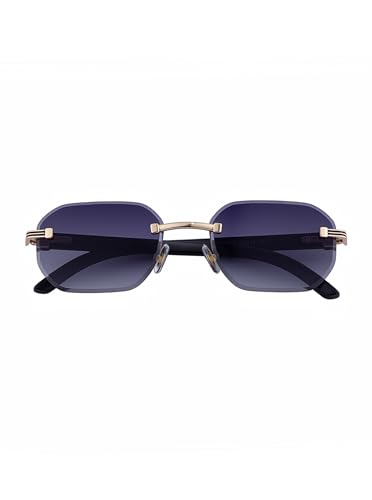 Image of Rimless Sunglasses for Men&Women with Narrow Face Fashion Frameless Shades(3050)