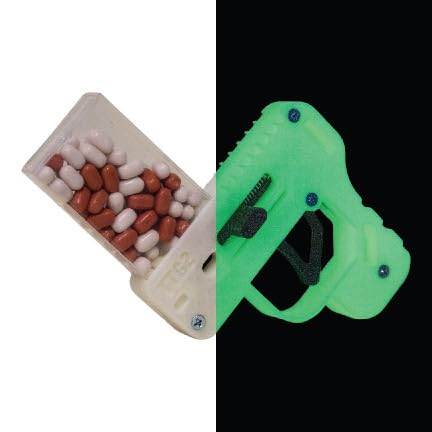 Glow in The Dark Candy Toy Gun - 3D Printed Candy Shooter for Tic Tac Candies - Illuminate Your Fun with Sugary Ammo (Glow in The Dark)