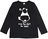 [Bee] ビー プリントTシャツ ガールズ ボーイズ 女の子 男の子 キッズ 春 秋 冬 taa05043 110cm 35.後styleパンダ×黒地