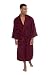 Texere Men's Terry Cloth Bathrobe Robe (EcoComfort, Burgundy, Large/X-Large) Gifts for Husband Boyfriend Fiance MB0101-BRG-LXL