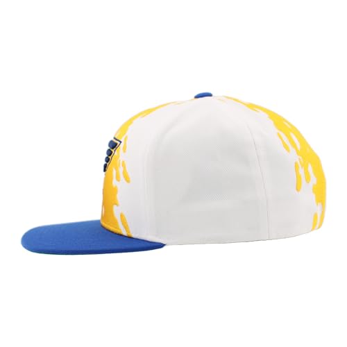 Image of ZHATS NHL Unisex-Adult NHL Officially Licensed Adjustable Snapback Hat Flat Bill Z11 Retro Paintbrush