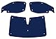 Fensterrollo-Set Kombatibel Mit Citroen Berlingo XL (2018-Date)(Frontset XLWB) Rückseite einfärben Rosa, Reversibel und Thermisch