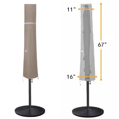 image for Garden Balsam Patio Umbrella Cover for 6ft to 9ft Patio Umbrellas, Fad