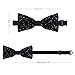 CWECVWE Men's Daily Fashion Pre Tied Bow Tie, Gorgeous Bow Ties For Wedding Party Gift, Dress Decor Bow Tie Compatible with Zodiac Constellation Galaxy Black Starry Night Stars Glow Dark Midnight