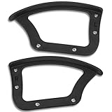 Maitys 2 Pcs Replacement Office Chair Loop Armrest Rings Plastic Office Chair Replacement Parts for Work Desk Gaming Chairs Fit Arm Rest Accessories (Double Side)