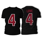 Jeremiyah Love Arizona Football T-Shirt Cotton Jersey 100% Cotton (US, Alpha, X-Large, Black)