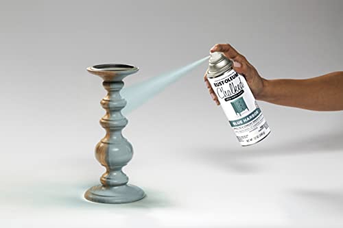 Image of Rust-Oleum Harbor Blue Chalked All-in-One Ultra Matte Spray Paint | One Coat Coverage | No Primer, Sanding, Or Topcoat Needed | Easy Spray Application | Made in USA | 12 OZ