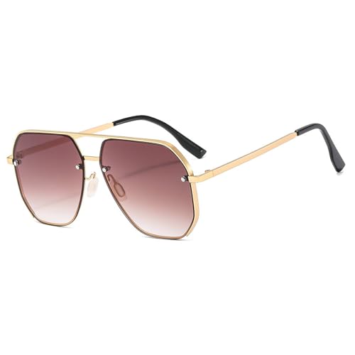 Retro Square Sunglasses for Women Fashion Pilot Sunglasses Men Punk Shades Outdoor Gradient UV Protection Eyewear2