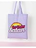 Grindstore Not Today Satan Lilac Tote Bag 38x42cm #1