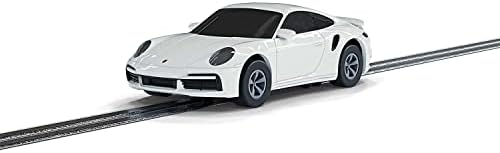 Micro Scalextric P or sche 911 Turbo Car - White. Micro