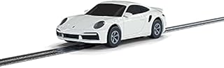 Micro Scalextric P or sche 911 Turbo Car - White. Micro