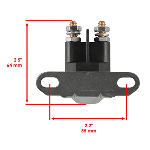 Caltric Starter with Drive Bendix and Relay Solenoid Compatible with Polaris Xpress 300 400L 1996 1997 1998 1999 2000 2001 2002 miniatura 3