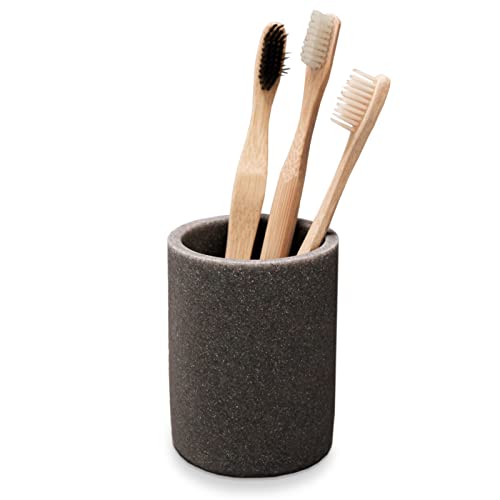 Stone Grey Toothbrush Holder For Bathroom Tooth Brushing Holder Toothbrush Holders For Bathrooms - Sandstone Bathroom Organizers #TOP30