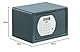 BURG-WÄCHTER Möbeltresor mit elektronischem Zahlenschloss, Zur Wand- und Bodenbefestigung, 6,7 l, 7,1 kg, Pure-Safe PS 110 E, anthrazit