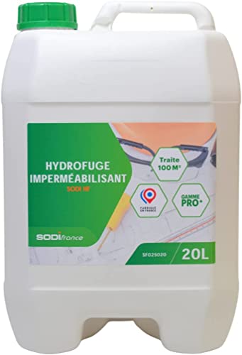 Hydrofuge/Imperméabilisant Toiture, Façade, Mur, Terrasse - Bidon 20L (=120m2) Incolore