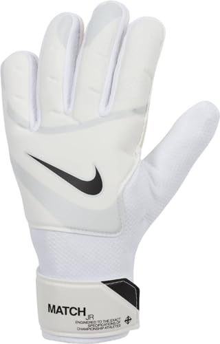 Nike Unisex Kinder Torwarthandschuhe Nk Gk Match Jr - Ho23, White/Pure Platinum/Black, FJ4864-100, 7